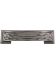 Aberdeen Cup Pull - 3 3/4 inch Center-to-Center in Brushed Black Nickel.